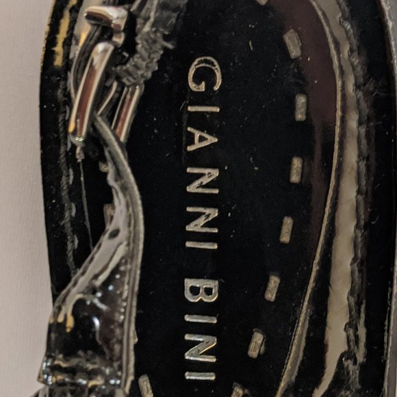 COPY - GIANNI BINI BLACK BRAIDED STRAP SANDALS SI… - Picture 3 of 4